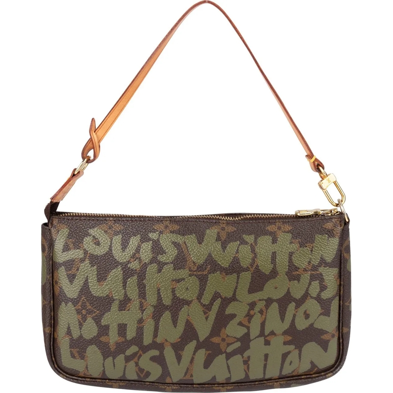 Louis Vuitton Tote Louis Vuitton Limited Graffiti Pochette Accessoire braun