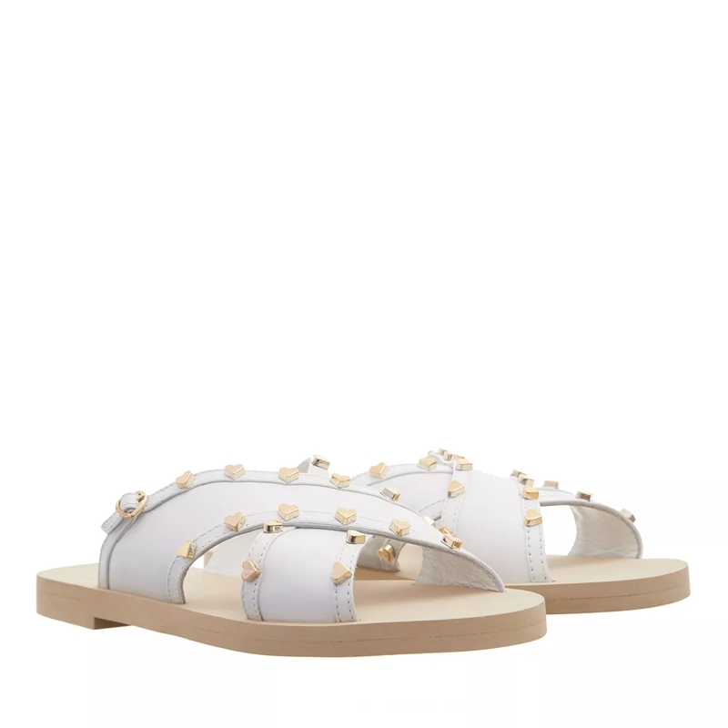 Love Moschino Slides Little Studs Bianco