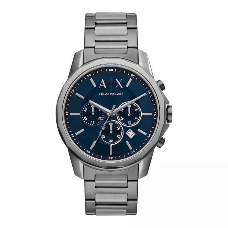 Armani Exchange Chronograph Edelstahl Armbanduhr anthrazit