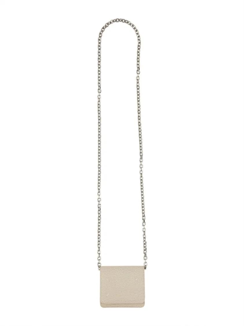 Thumbnail - Maison Margiela Portemonnaies - Wallet With Logo - Gr. unisize - in Beige - für Damen
