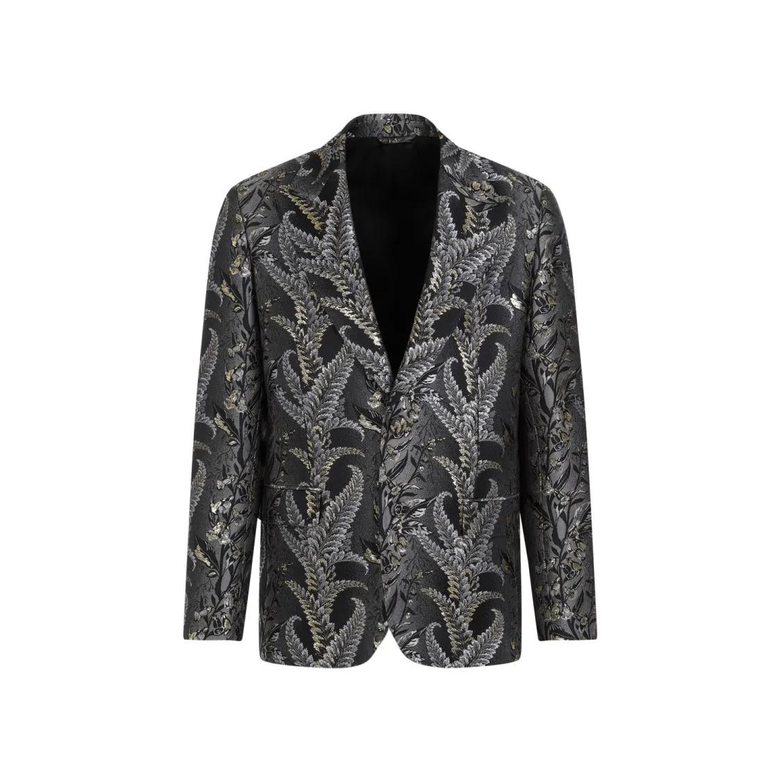 Etro - Evening Multicolor Grey Polyester Jacket - Größe 50 - grau