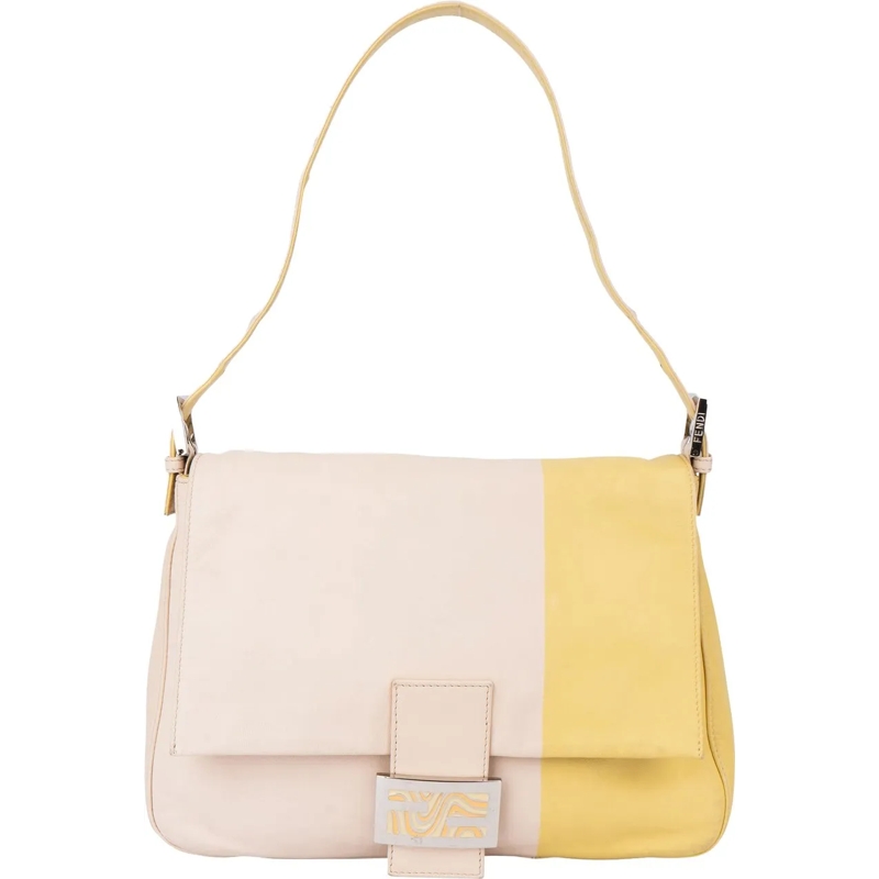 Fendi Schultertasche Fendi Bicolor Leather Mamma Baguette Handbag mehrfarbig