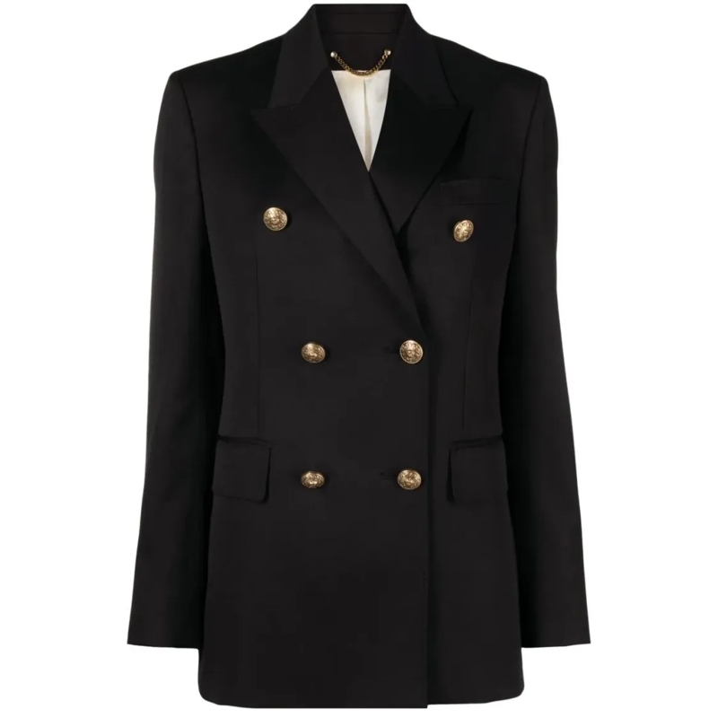 Golden Goose Blazer Golden Ws Double Breasted Blazer Black