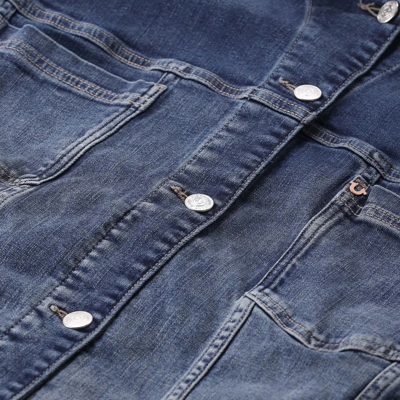 True Religion Veste en jean Jacke Amber aus Denim blau(Image 3)