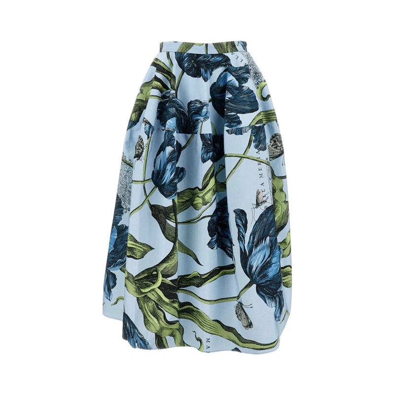 Erdem Midirok Full Volume Midi Skirt Blue