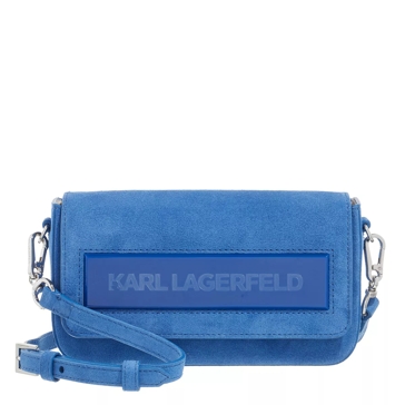 Karl Lagerfeld K/Essential K Sm Flap Shb Sued Royal Blue, Crossbody Bag