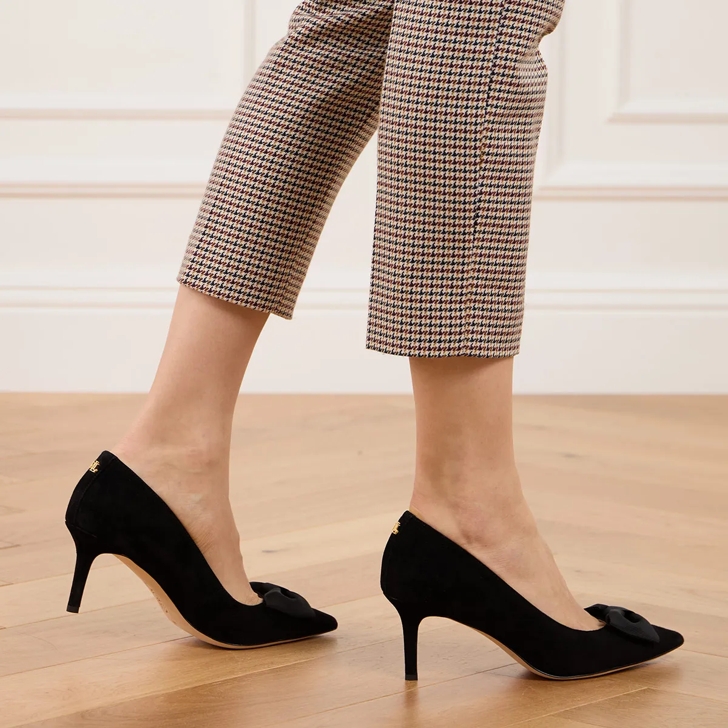 Lauren Ralph Lauren Lanette Bow Pumps Closed Toe Black Escarpin