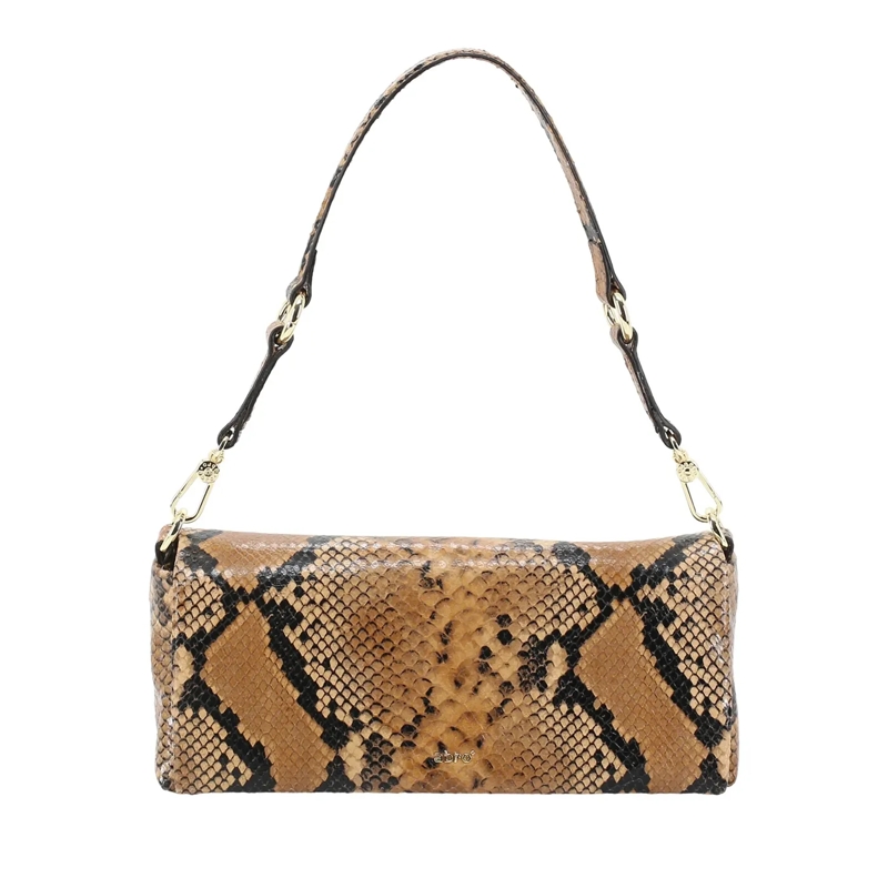 Abro Schultertasche Schultertasche MILA braun