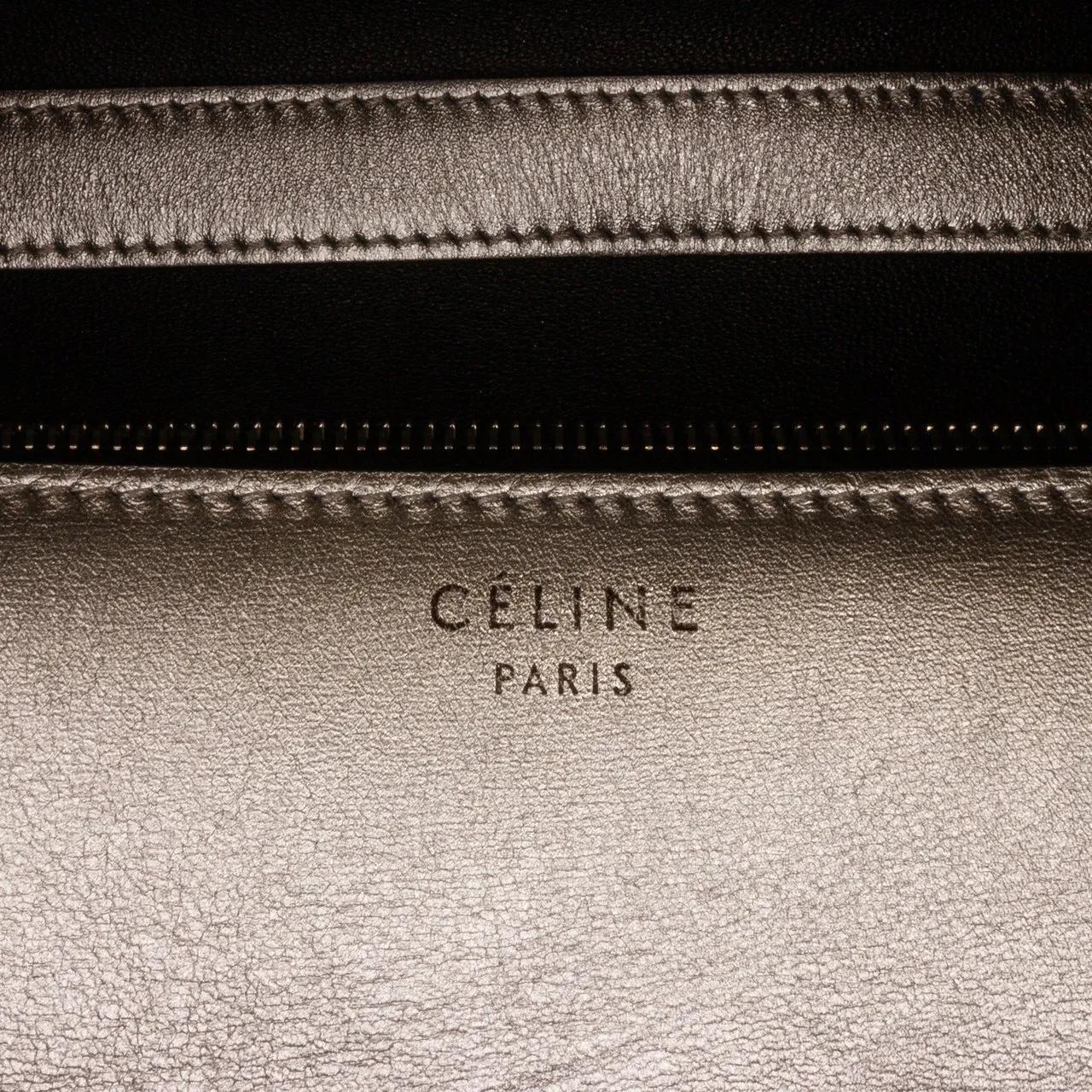 Celine Hobo bags 2015 Medium Calfskin Classic Box in zilver