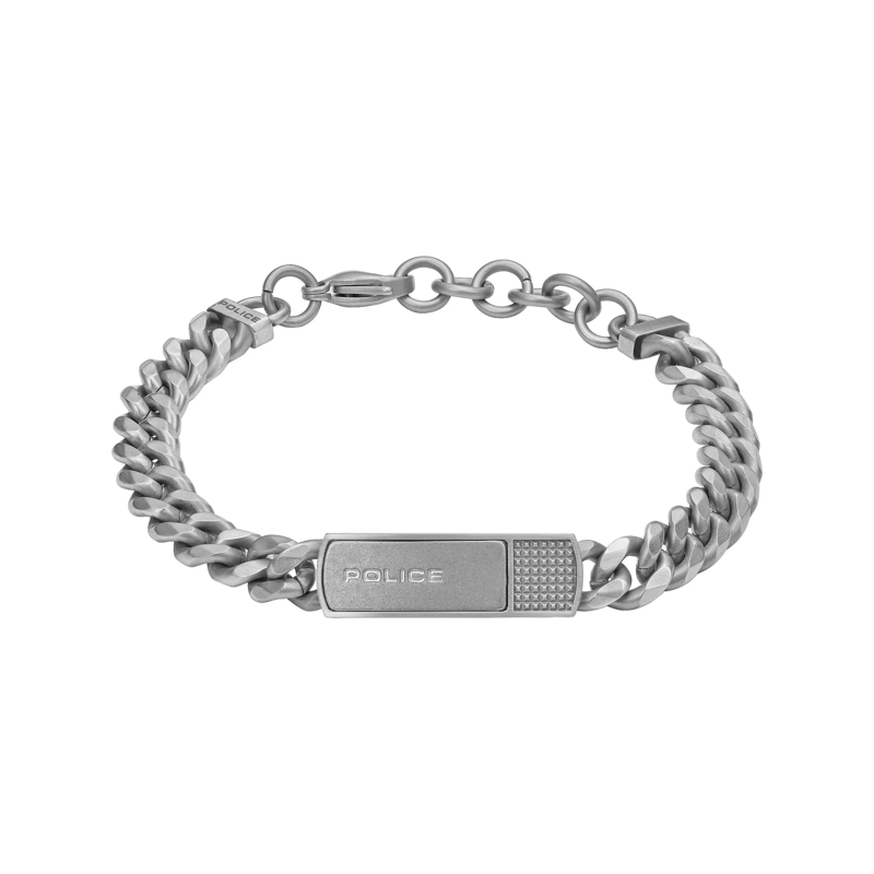 Police Armband Armband Identity- Herrenarmband- Farbe: silber silber