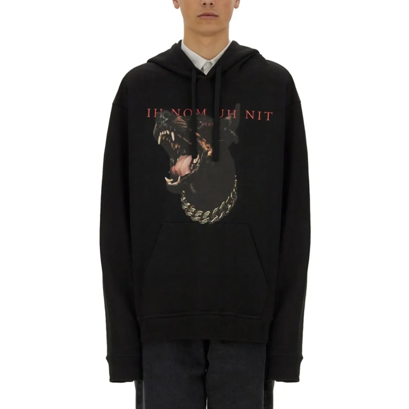 Ih Nom Uh Nit  Dobermann Print Sweatshirt Black