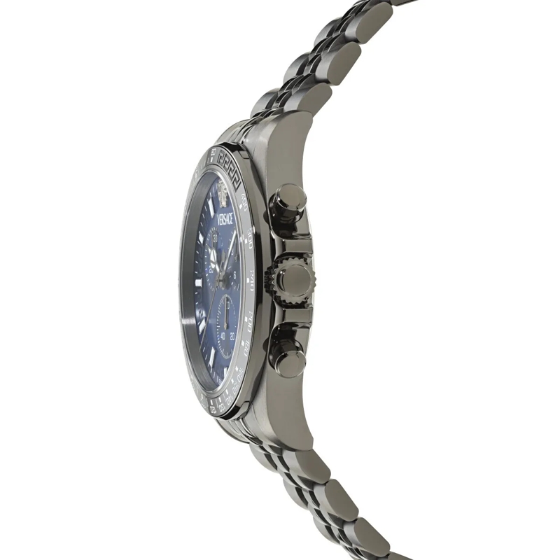 Versace Quarzuhr Quarz Chronograph Uhr Greca Chrono  Wave grau(Image 3)