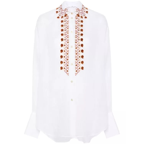 Ermanno Scervino Single-Breasted Jacket With Embroidery White 