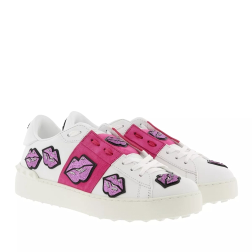 Valentino Garavani Open Sneakers Kisses White/Pink Low-Top Sneaker