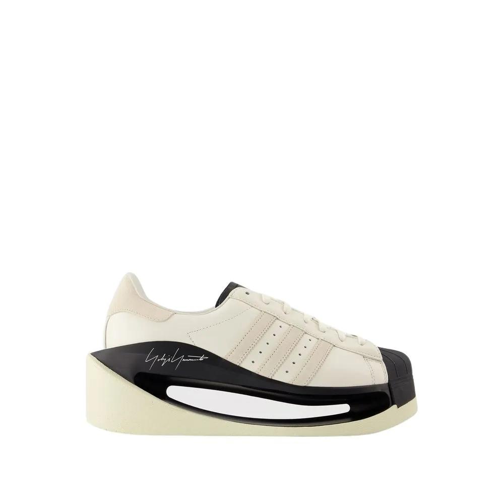 Y-3 Low-Top Sneaker - Gendo Superstar Sneakers - Leather - White - Gr. 5 - in Weiß - für Damen