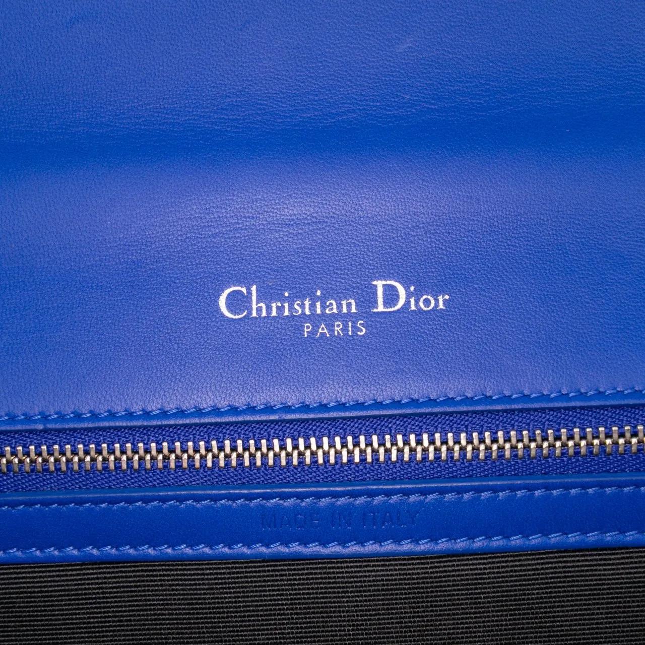 Thumbnail - Christian Dior Hobo Bags - Medium Lambskin Diorama Flap - Gr. unisize - in Blau - für Damen