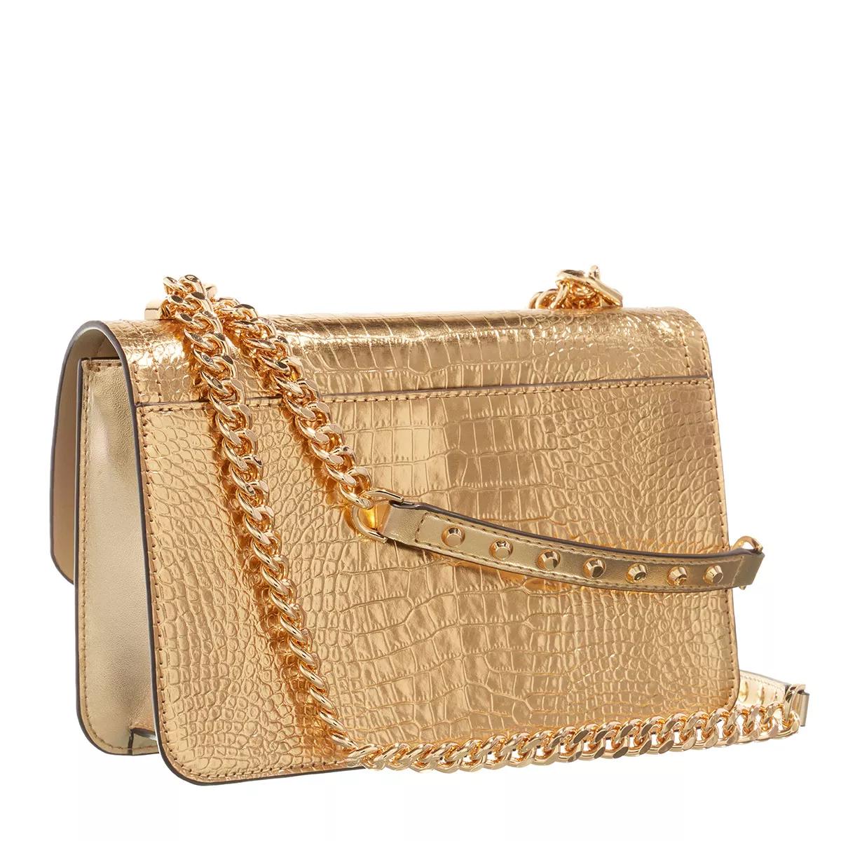 Gold michael best sale kors bag