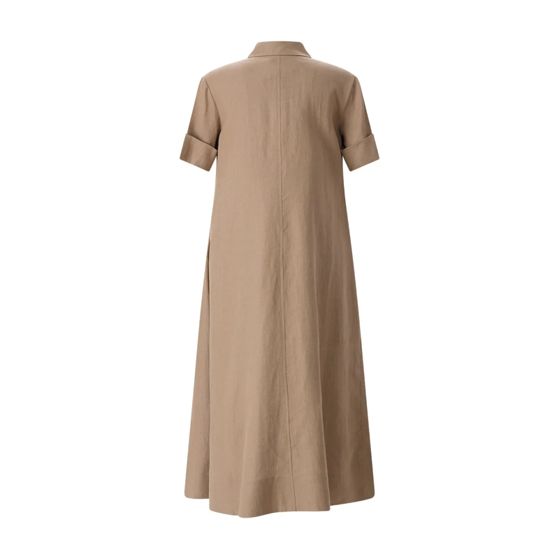 Riani Minikleid Midikleid aus Leinen braun(Image 2)