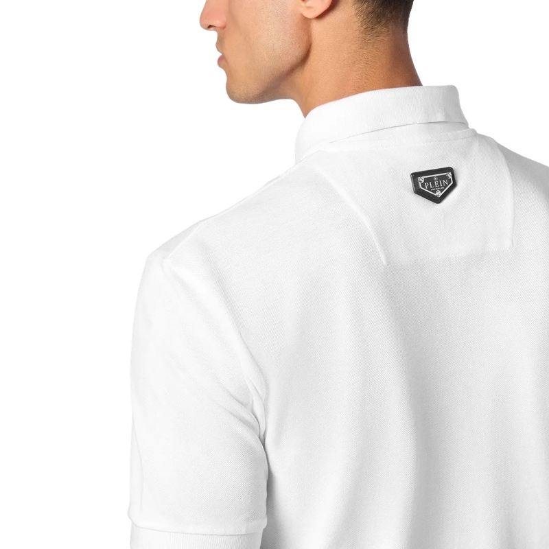 Philipp Plein Top Poloshirt Skull&Bones weiss(Image 5)