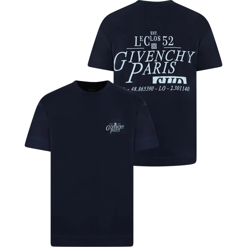 Givenchy T-Shirt Heren Givenchy T-Shirt Blauw blau (Image 4)