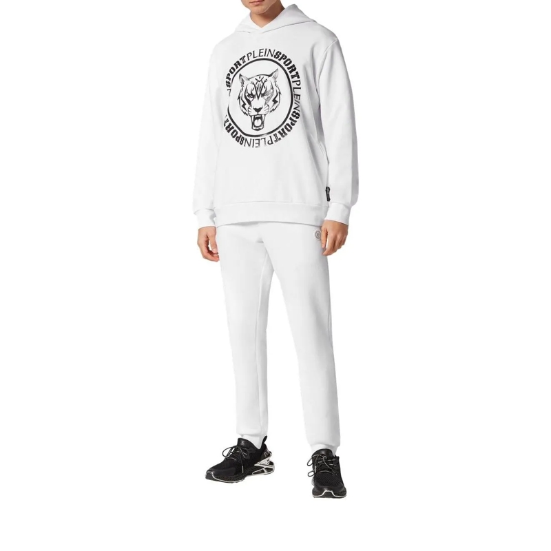 Plein Sport Sweatshirt Hoodie Carbon Tiger weiss(Image 3)