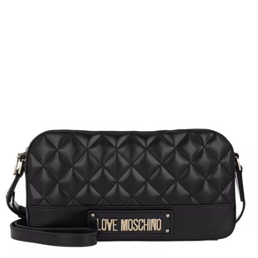 Love Moschino Logo Quilted Crossbody Bag Nero Borsetta a tracolla