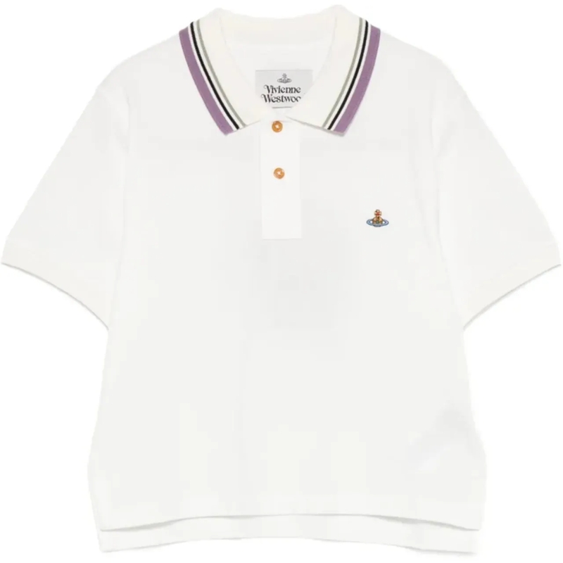 Vivienne Westwood T-Shirt Mini Classic Polo White weiß