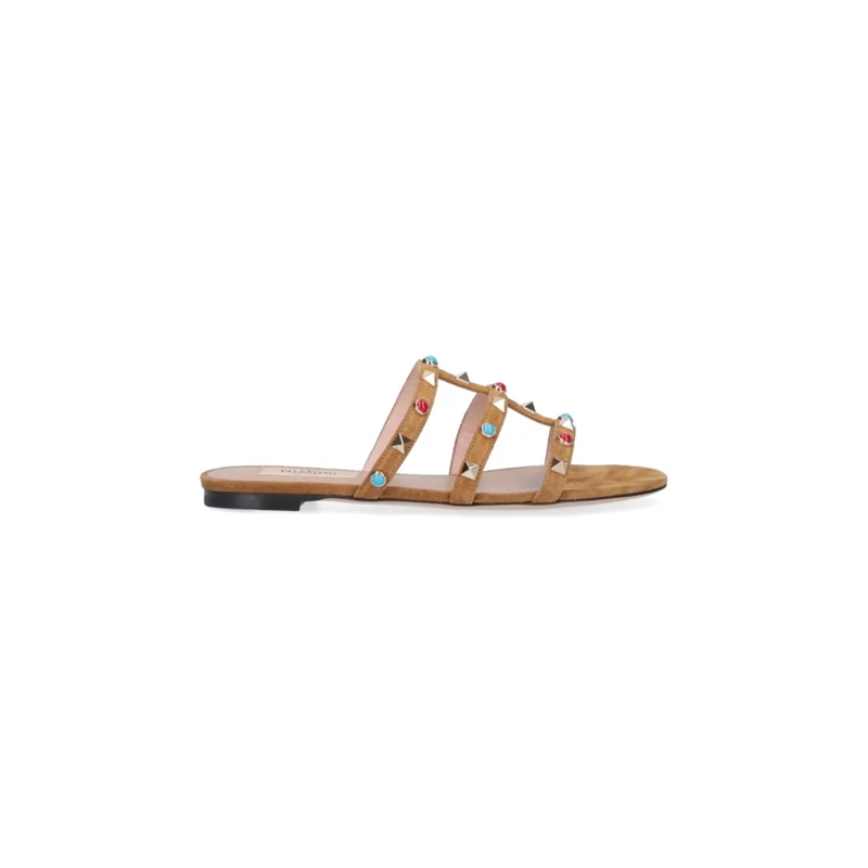 Valentino Garavani Sandales "Rockstud" Sandals Brown Brown