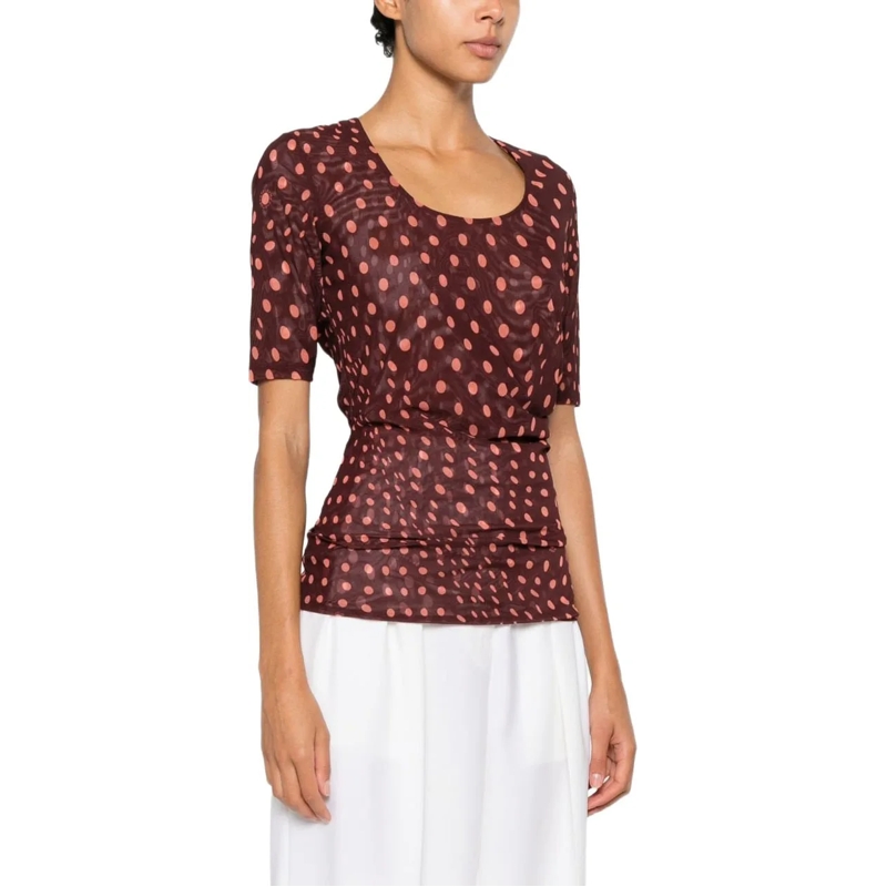 Stella McCartney T-shirt Top Bordeaux braun(Image 3)