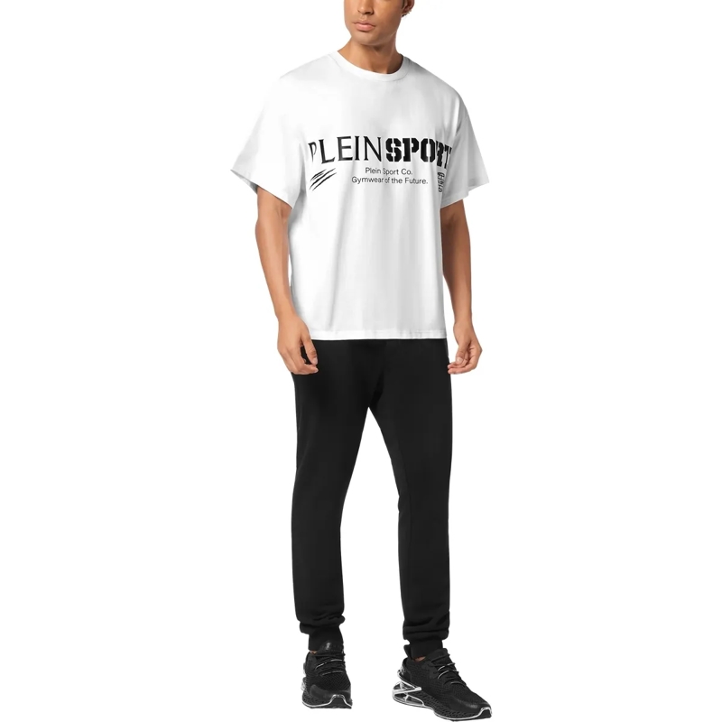 Plein Sport T-Shirt T-Shirt Rundhalsausschnitt Ss Logo weiss(Image 4)