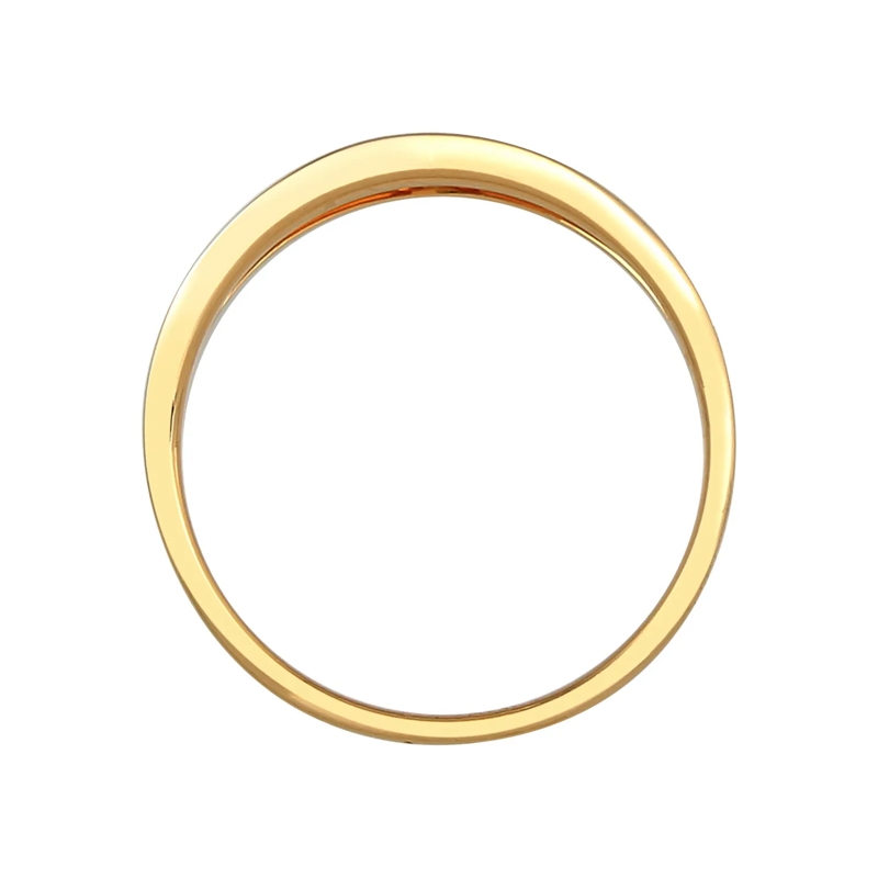 Elli Diamantring Ring Verlobung Wellen Diamant (0.06 ct.) 585 Gelbg gold(Image 3)