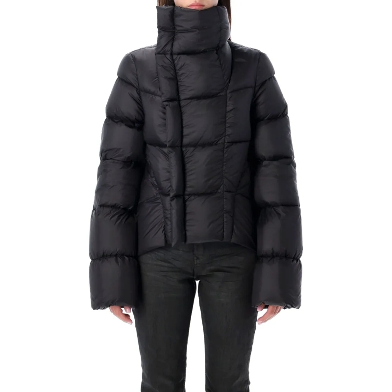 Rick Owens  Black Padded Down Jacket Black