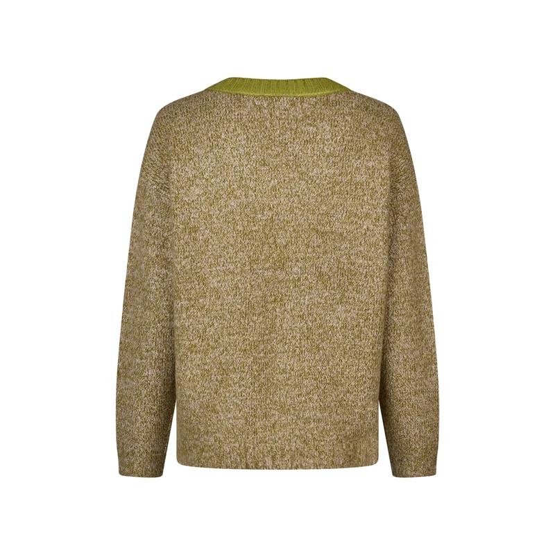 Marc Aurel Pullover Pullover- Rippen-Abschlüsse- 3-farbige Aufteilu sand(Image 5)