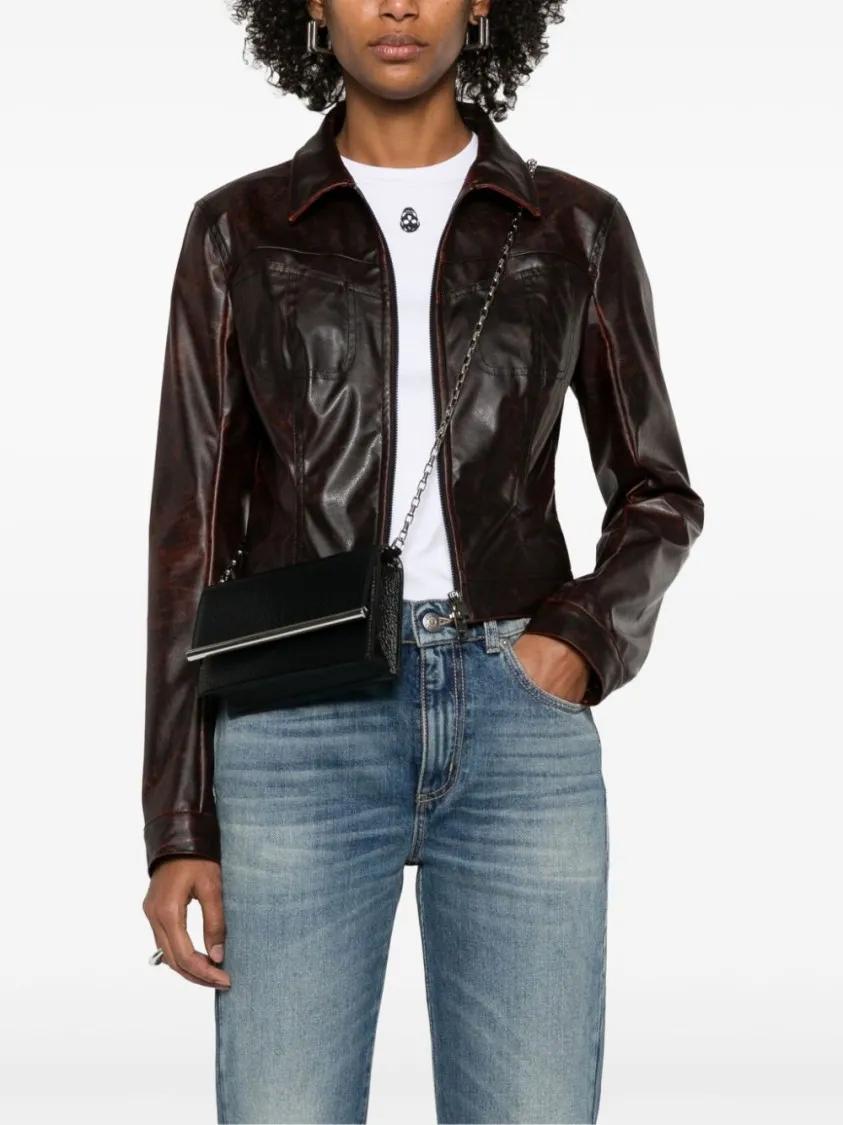 Thumbnail - Alexander McQueen Hobo Bags - Textured Black Bag With Concealed Press-Stud - Gr. unisize - in Schwarz - für Damen