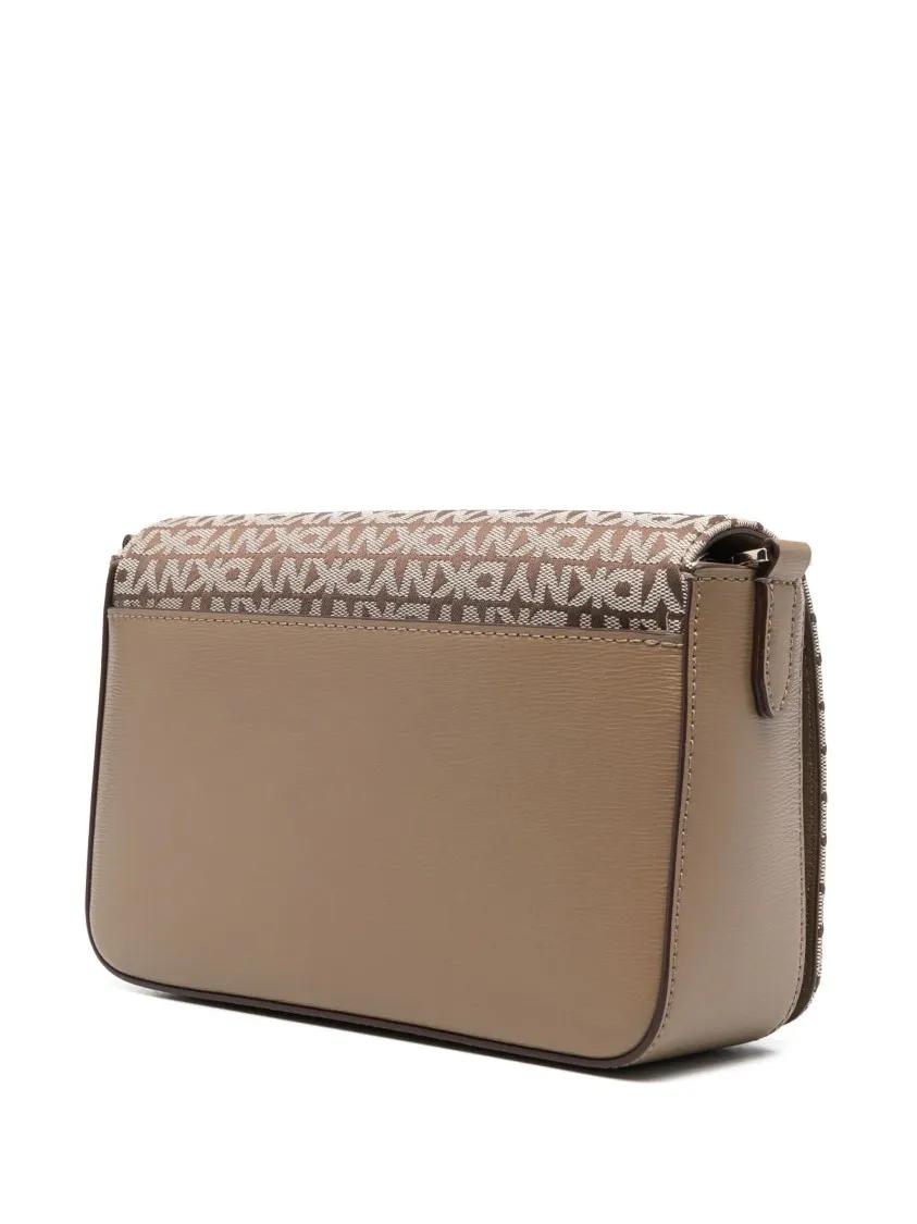 DKNY Iconische Crossbody Tas met Verstelbare Band Brown Dames