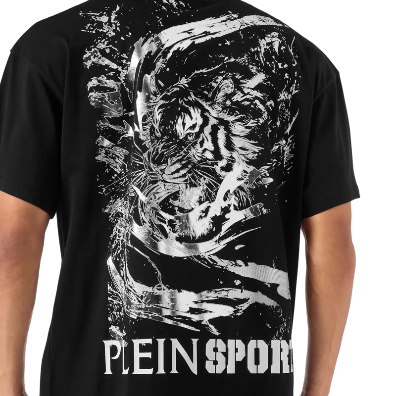 Plein Sport T-Shirt T-Shirt Rundhalsausschnitt Ss Tiger schwarz(Image 5)