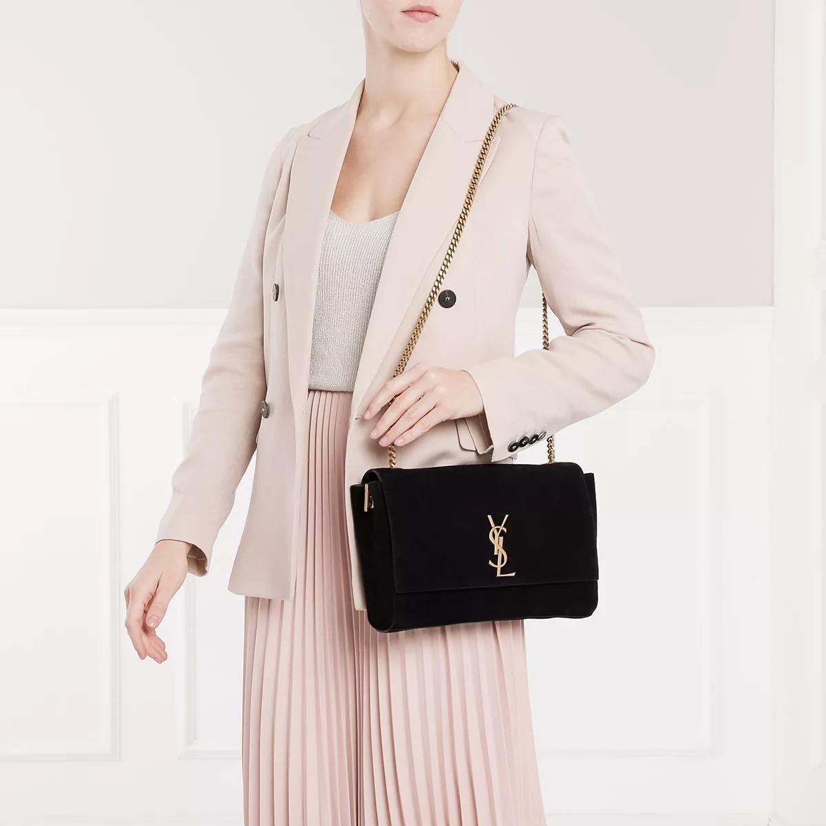 Saint Laurent Crossbody bags Reversible Kate Medium Leather in zwart