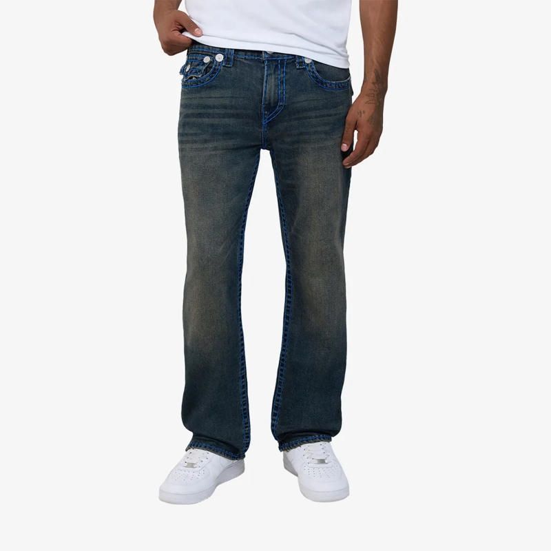 True Religion Straight-Leg-Jeans Jeans RICKY- Modell: Ricky- Klapptasche- Farbi schwarz(Image 6)