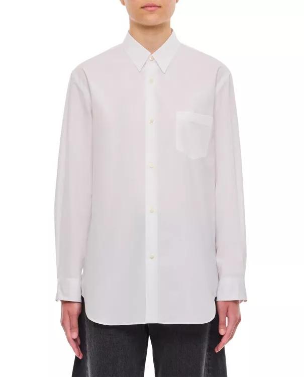 Junya Watanabe - Cotton Single Pocket Shirt - Größe S - white