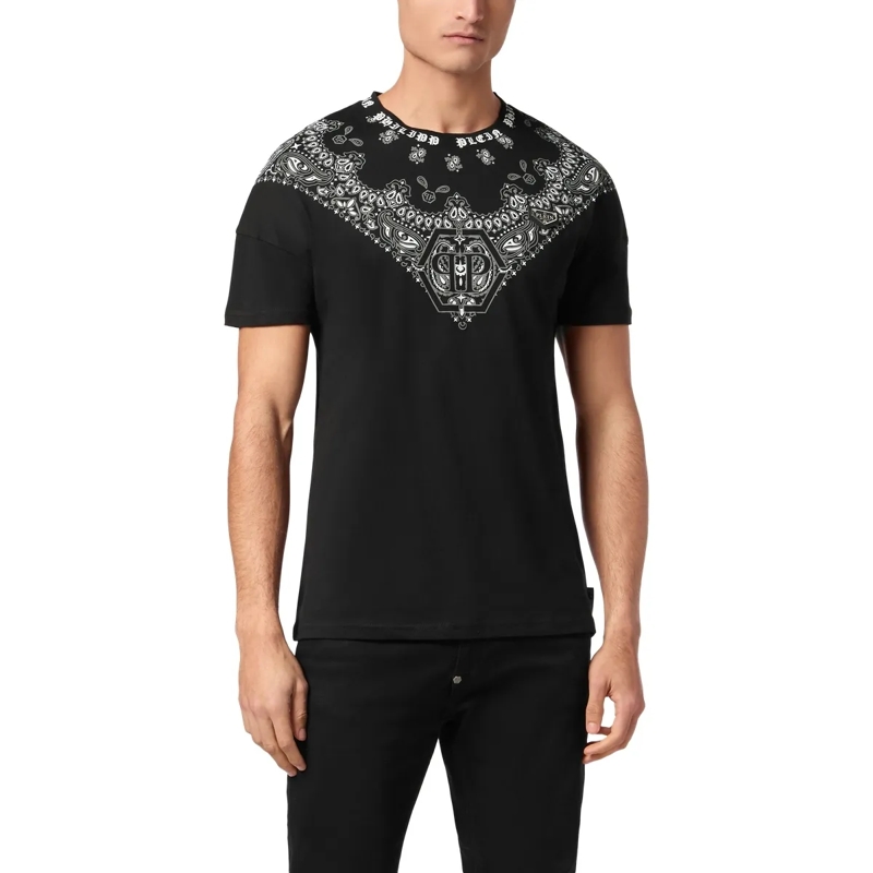 Philipp Plein T-Shirt T-Shirt Paisley schwarz(Image 4)