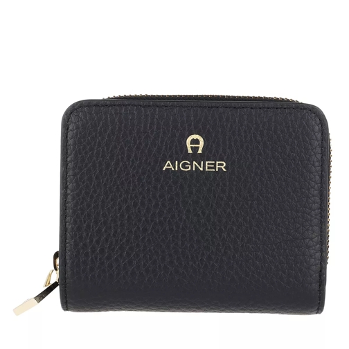 AIGNER Ivy Small Wallet Ink Portemonnaie mit Zip-Around-Reißverschluss