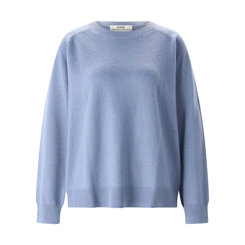 Sminfinity Pull Pullover aus Kaschmir-Mix blau