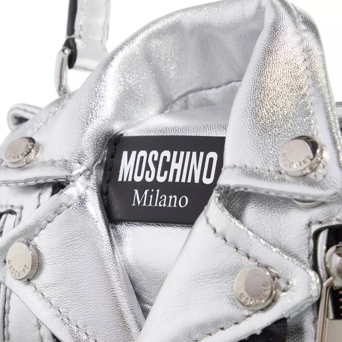 Moschino Crossbody bags Biker Shoulder Bag in zilver