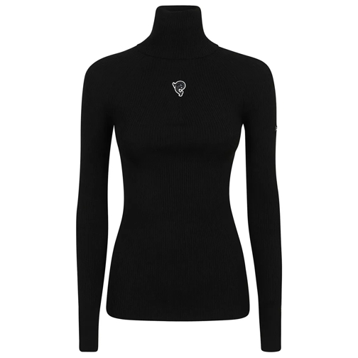 Pucci Langärmelige Oberteile Turtle-Neck Top - Fine Wool Lycra Vanise` Black