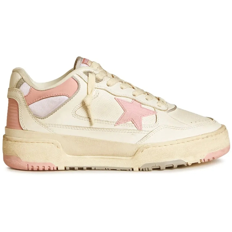 Golden Goose Lage-top sneaker baskets forty2 en cuir beige
