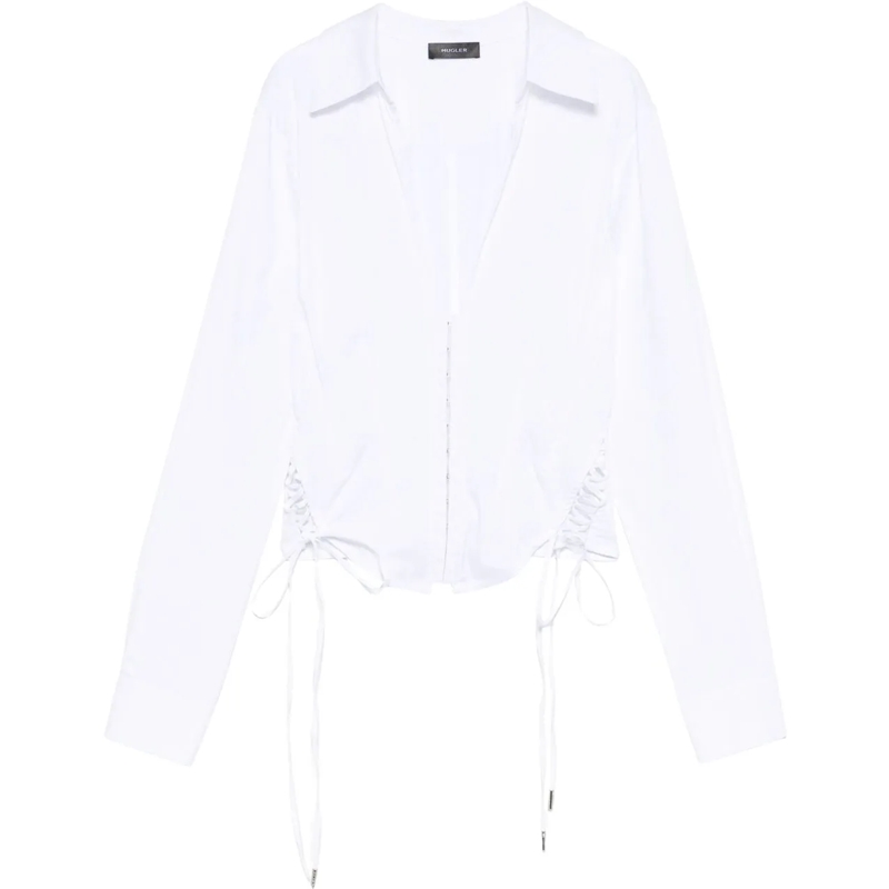 Mugler T-Shirt Top White weiß