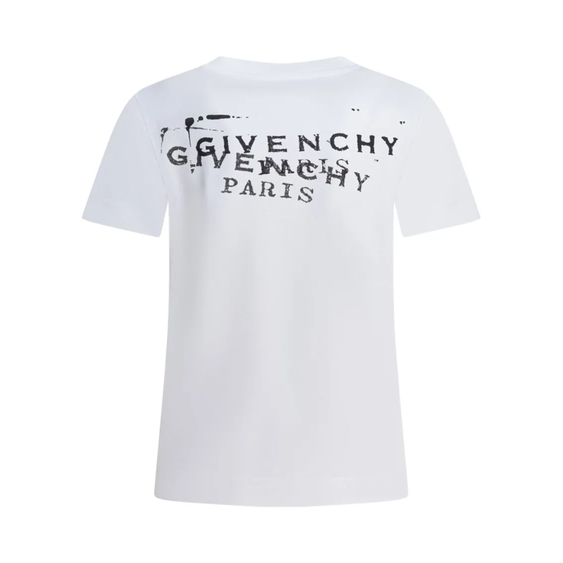 Givenchy T-shirt Fitted Crew-Neck T-Shirt White(Image 3)