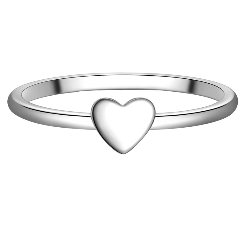 Trilani Ring Sterling Silber Ring Herz silber