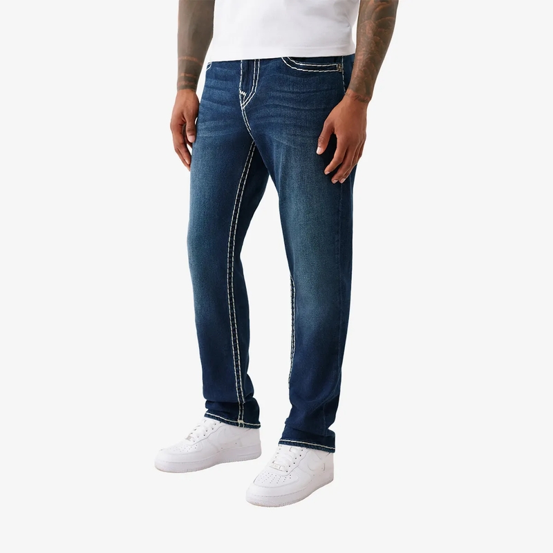 True Religion Skinny-Leg-Jeans Jeans ROCCO- Modell: Rocco- Super-T- Weiße Zie blau(Image 3)