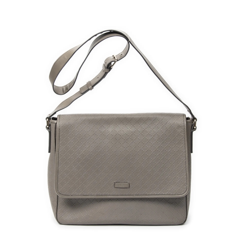 Gucci Crossbody Bag Large Messenger grau